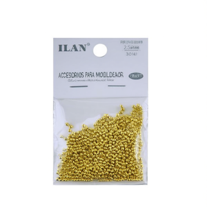 Perline Metalliche ILAN 2.5mm Oro 5g per Accessori Artigianali - Product Image 2