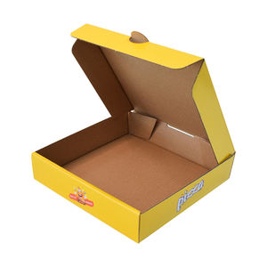 Boîtes à pizza jetables en papier d'aluminium imprimées avec logo de conception personnalisée bon marché - Product Image 6