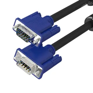 VGA3+6 male to male HD video cable is used to connect to the TV computer projection display