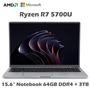 Fabricante 2024 15,6 "Ryzen 5700U Laptop 11th Generation Gaming Notebook Bajo precio Business Laptop Ordinateur Portable - Product Image 3