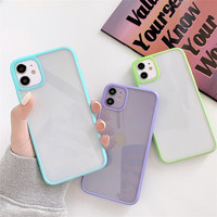 Coque transparente en acrylique souple pour iPhone, antichoc, compatible modèles 7, 8, 11 Pro, 13, 12 Pro, XR, X, XS Max, SE