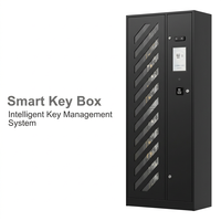 Caja Fuerte Inteligente de 155 Llaves con Sistema de Gestión de Llaves Inteligente, Lector RFID de Pie, Protección de Seguridad con Huella Dactilar y Reconocimiento Facial