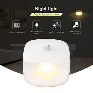 Veilleuse <span class=keywords><strong>LED</strong></span> à détecteur de mouvement, fonctionnant <span class=keywords><strong>sur</strong></span> piles, blanc chaud, allumage automatique par capteur de lumière, pour armoire, escalier, placard, <span class=keywords><strong>éclairage</strong></span> sous armoire - Product Image 5