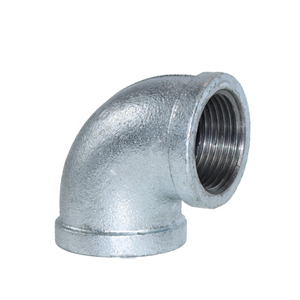 Dkv mạ kẽm dễ uốn sắt 90 độ khuỷu tay NPT chủ đề khuỷu tay nhúng nóng mạ kẽm dễ uốn sắt 150PSI gi khuỷu tay phù hợp - Product Image 2