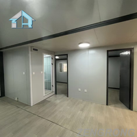 Maison préfabriquée extensible de 20 pieds haut de gamme 0-2 chambres à coucher, villa de luxe, complexe hôtelier de plage, fenêtre panoramique prend en charge la personnalisation