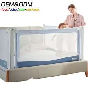 Populair Eenvoudig Te Installeren Op Maat Bed Veiligheidsrail Slapen Anti Vallende Hek Beschermende Multi-Formaten Bedrails Voor Baby