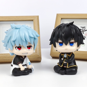 Figurine Manga 10CM <span class=keywords><strong>Gintama</strong></span> Sakata Gintok <span class=keywords><strong>Hijikata</strong></span> Toushirou Q Ver. Figurines d'anime en PVC à grosse tête - Product Image 1
