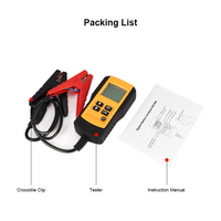C0323 12V probador de batería de coche vehículo coche Lcd Digital batería prueba analizador Auto sistema voltaje Ohm Cca prueba herramienta de diagnóstico