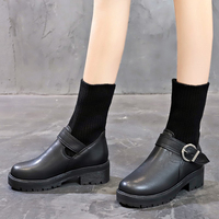 Bottes de créateur en PU chaudes pour l'hiver pour femmes à la mode avec logo personnalisé Chaussures pour femmes avec plateforme confortables et décontractées