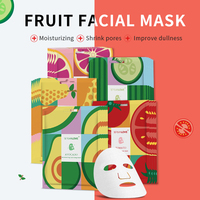 Masque de beauté aux fruits de marque privée OEM Feuille de papier pour masque de beauté Soin de la peau coréen Feuille de masque facial hydratant