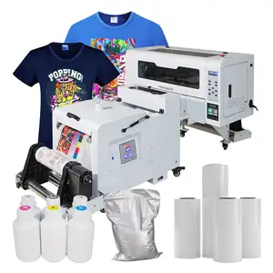 A3 30cm 2 Print head DTF Pet Film Printer Powder Shaking Machine for Any Kinds of T-shirt Garment A3-600