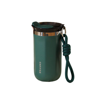Portable <b>Insulated</b> Coffee <b>Mug</b> 304 Stainless Steel 6-12 Hours Thermal Travel With Lanyard For On The Go Use - Product Image 5