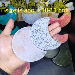 Cristallo Naturale di Zoisite Rosa a Prezzo all'Ingrosso, Materiales Misti di Amazonite, Intaglio a Luna in Cristallo, Artigianato Curativo in Quarzo Trasparente per Regali - Product Image 5