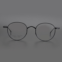 Monture de lunettes en titane pur à bord épais, fabriquée à la main, stock d'usine de Shenzhen, Chine
