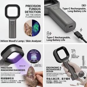 Lampada Woods di design alla moda con lente d'ingrandimento per il rilevamento di problemi cutanei degli <span class=keywords><strong>animali</strong></span> domestici, prodotti veterinari - Product Image 4