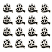 Badge en métal personnalisé en gros, épinglette de cinéma vintage, badge bobine de film, souvenir de film rétro, cadeau, fabrication OEM ODM