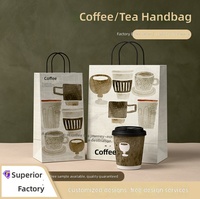 Sac en kraft écologique personnalisable avec logo, emballage cadeau haut de gamme pour pâtisserie, plats à emporter, desserts, sac à main