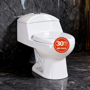 WC monobloc en céramique à <span class=keywords><strong>siphon</strong></span>, standard d'exportation, sanitaire moderne, avec <span class=keywords><strong>siphon</strong></span> en S de 300 mm pour salle de bain - Product Image 1