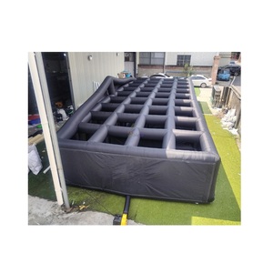 Laberinto Inflable Negro Gigante Personalizado, <span class=keywords><strong>Terror</strong></span>ífico y Horrible, para Fiestas, Noche <span class=keywords><strong>de</strong></span> Brujas, Desafío para Todos - Product Image 1
