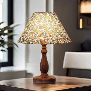 Vintage Romantic Solid <b>Wood</b> Table <b>Lamp</b> Dimmable Warm <b>Bedside</b> <b>Lamp</b> for Bedroom Living Room American Retro Style for Wedding - Product Image 4