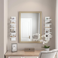 Étagère Murale Blanche Verticale Flottante Étroite Décorative pour Chambres Salons Fixation Murale Étagères de Décoration Murale Modernes