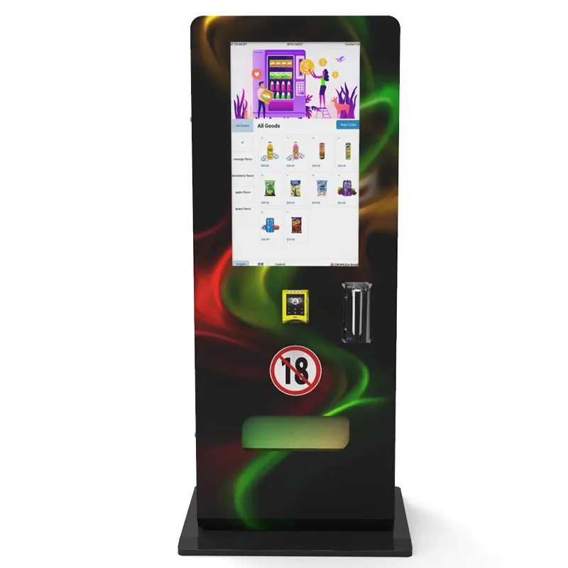 Hot Sale Touch Screen Cigarette Tabaco Vending Machine Smoking Condom Dispenser with USA Driver License Age Verification