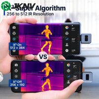 Caméra thermique portable JKNV Thermal Master X2 256x192 40mK 50Hz avec écran et télémètre laser pour Android