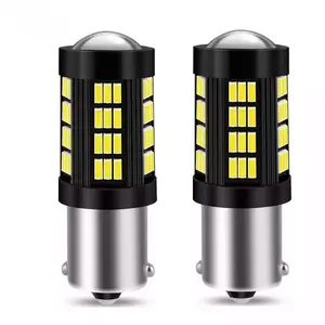 Relyus 도매 슈퍼 밝은 1157 1156 4014 66SMD LED 램프 브레이크 라이트 반전 램프 자동차 인테리어 Led 전구 액세서리