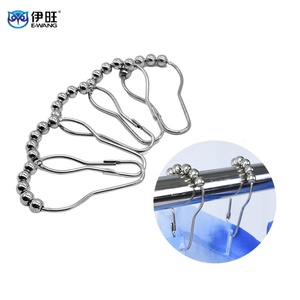 Anneaux de fixation pour rideau de douche en acier inoxydable antirouille EWANG Decor - Product Image 1
