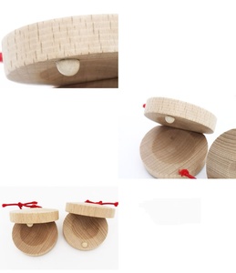 Instrumentos de Percusión Orff al por Mayor, Castañuelas de Madera, Instrumentos Rítmicos para Niños, Clappers de Madera Hechos a Mano para Niños - Product Image 5