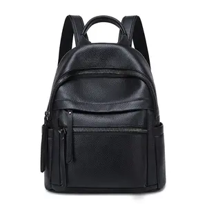 MIYIN Большой Вместительный женский рюкзак, модный простой рюкзак для отдыха из мягкой искусственной кожи, черный рюкзак
