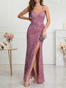 Vestido elegante con lentejuelas para mujer, elegante traje de fiesta, vestido de graduación, vestido para invitadas de boda, vestido de novia - Product Image 6