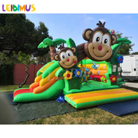 Château sautant gonflable de jeux de singe bon marché commercial pour des enfants