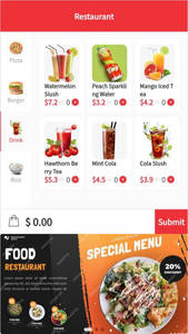 Andeboo FD08 بالإضافة إلى تسليم روبوت النظام قائمة الطعام خدمة النادل روبوت للمطعم - Product Image 2