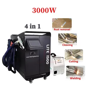 Machine de soudage laser à fibre nouvelle génération, portable, 4-en-1, 1500W/2000W/3000W, pour soudage, nettoyage et découpe - Product Image 5