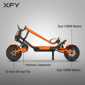 Scooter Eléctrico de 12 Pulgadas, 60V 1500W, Plegable, de Alta Velocidad, para Adultos, con Certificación CE RoHS, Directo de Fábrica XFY EM ODM - Product Image 3