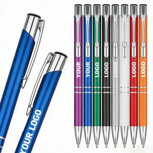 Stylo bille en plastique et métal personnalisable avec logo, idéal pour la promotion de votre entreprise, impression sérigraphiée, cadeau d'entreprise - Product Image 1
