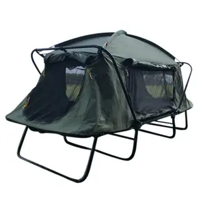 Off ground Tent Rainproof Double-layer Outdoor Folding Tent, Dormir cama com capa de chuva para camping