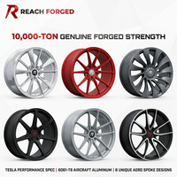 Jantes monobloc forgées à rayons maillés denses certifiées EV Load, jantes Flush Stance pour Tesla Model X Plaid SUV électrique