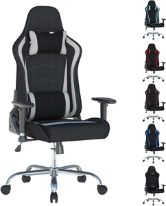 <span class=keywords><strong>Chaise</strong></span> de jeu AJUNION en tissu respirant, dossier haut, ergonomique, avec accoudoirs 3D et 6 points de soutien, <span class=keywords><strong>chaise</strong></span> de jeu ergonomique - Product Image 1