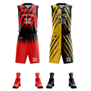 时尚粉色高品质篮球服廉价空白升华定制标志印花个性化篮球服 - Product Image 5