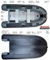 Bateaux pneumatiques pliables en PVC Hypalon Orca fabriqués en Chine