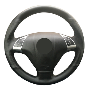 Housse de <span class=keywords><strong>volant</strong></span> de voiture en cuir microfibre fibre de carbone pour <span class=keywords><strong>Fiat</strong></span> Bravo Doblo Opel Combo Grande <span class=keywords><strong>Punto</strong></span> Linea Qubo - Product Image 2