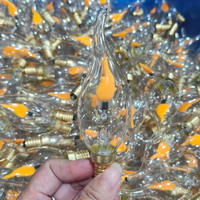 Ampoules LED à flamme vacillante AC110V 220V E12 E14 E26 E27, effet de flamme plus réaliste, lampes à bougie candélabre