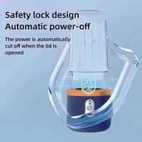 Nueva Licuadora Portátil Recargable USB para Exteriores, Mini Licuadora de 6 Cuchillas para Smoothies, Venta al por Mayor