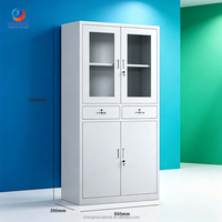 Armoire de classement verticale moderne en acier épais à 2 tiroirs, antirouille, pour le rangement de documents au bureau, en cuisine et au garage