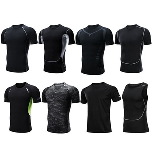 <span class=keywords><strong>Camiseta</strong></span> Deportiva de Jersey Sólido para Hombre con Logotipo Personalizado, <span class=keywords><strong>Camiseta</strong></span> Deportiva para Gimnasio, Entrenamiento, Correr, Casual, Transpirable, Ajustada, de Secado Rápido - Product Image 3