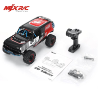 MJX H8P 1:8 Scale Bronco R Licencié 4x4 RC Rock Crawler Moteur Brushless 80A ESC 3S Alliage d'Aluminium Rouge Véhicule Télécommandé 4 Canaux