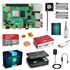 <span class=keywords><strong>Raspberry</strong></span> Pi 4 hoàn thành Starter Kit với Pi 4 mô hình B 4GB RAM Board 32GB Micro SD Thẻ cài đặt sẵn <span class=keywords><strong>noobs</strong></span> - Product Image 1