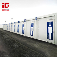 Bagno Portatile Prefabbricato di Lusso, Toilette Container Monolocale, Servizi Igienici Pubblici Smontabili